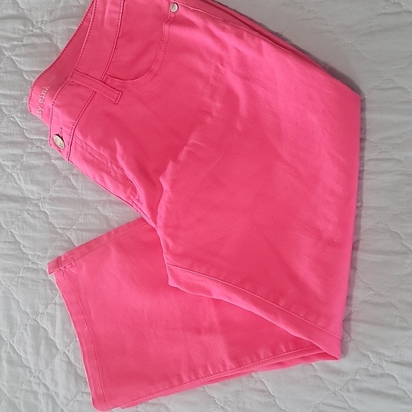 Celebridad Pink Fuchsia Rose Womens Capri Jeans. Size 15. Measures in Descriptio - Picture 7 of 12